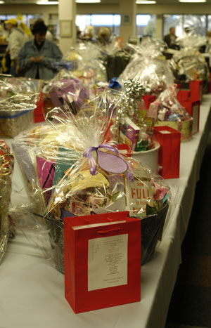 Book-themed baskets will be raffled at the Basket Ballyhoo on April 28.