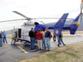 BK-117 helicopter visits Lumley Aviation Center