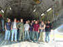 Aviation students tour C-17 military aircraft