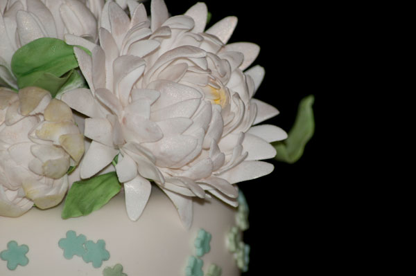 Layers of daisies are fashioned into three-dimensional wonders.