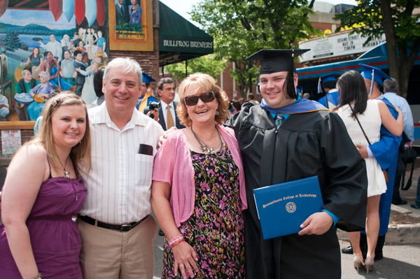 The Duitch family celebrates the graduation of Matthew with a bachelors degree in business administration: management concentration.