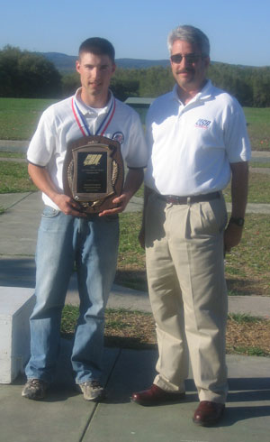 Charles W. Zeigler and Bob Foth, director of youth development, USA Shooting, U.S. Olympic Training Center.