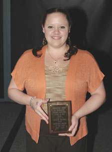 Christie D. Henning, SGA's 'Senator of the Year.'