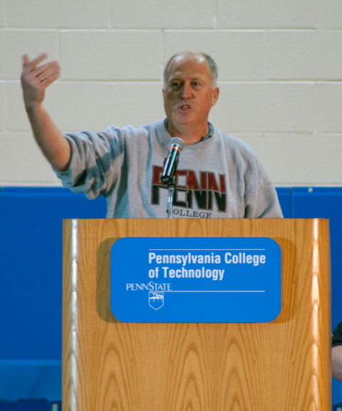A pep talk from Dennis L. Correll, associate dean for admissions and financial aid