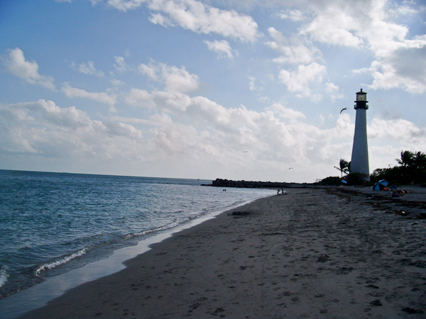 Travelers enjoyed this gorgeous view of the Biscayne Bay lighthouse.