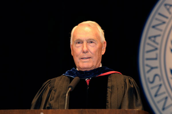 Robert E. Dunham, chairman of the Penn College Board of Directors, authorized conferral of degrees and certificates.