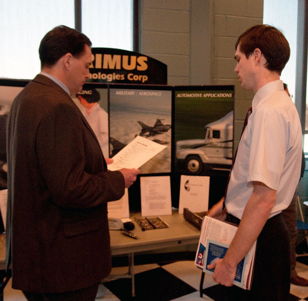 Primus Technologies, along Williamsport's Reach Road, was among the local employers recruiting in theri own back yard.