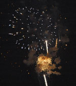Fireworks display heralds start of fall semester