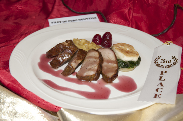 Filet de porc nouvelle earns third place in Classical Cuisines of the World.