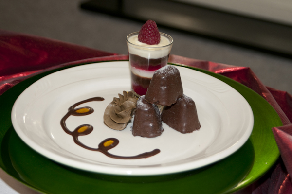 A prize-winning entry from the classical and specialty desserts class