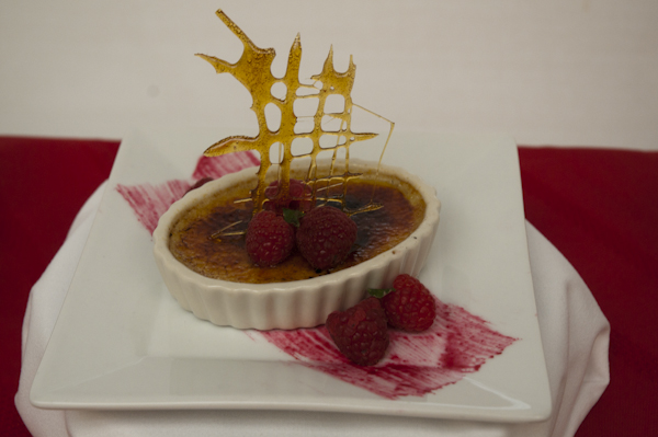 Classic Crème Brulee earns first place in Classical and Specialty Dessert Presentation.