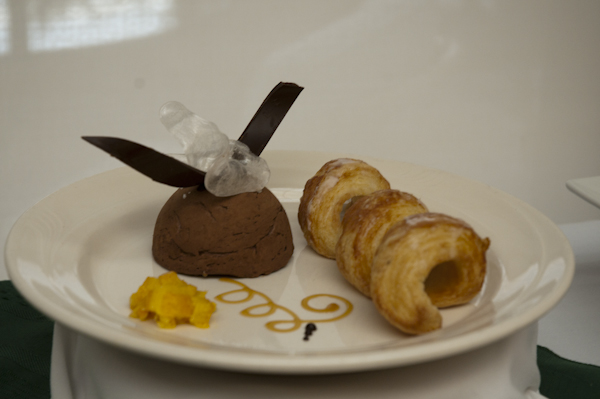 A Take on a Chocolate Croissant earns third place among classical desserts.