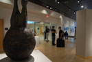 Gallery patrons view faculty work