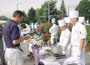 Catering students cook with locally grown ingredients