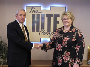 R. Lee Hite, president and chief executive officer of The Hite Co., and Debra M. Miller, Pennsylvania College of Technology's director of corporate relations.