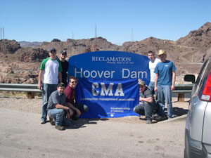 Penn College team visits Hoover Dam en route to Las Vegas competition.