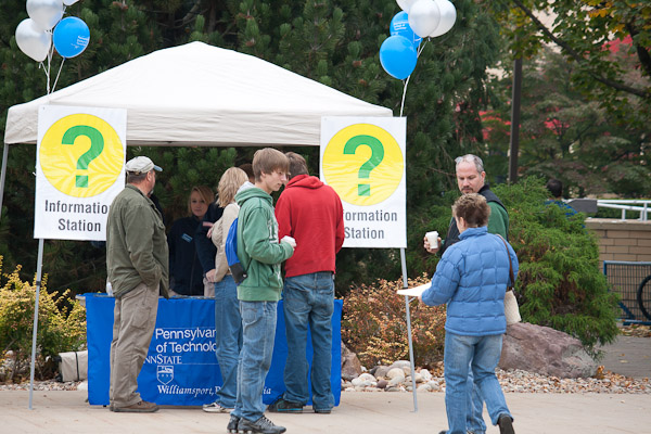 Got questions? The information station was just one of the spots to stop for answers. 