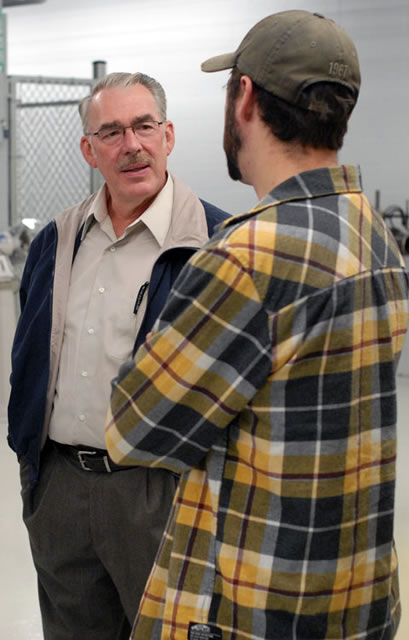 James W. Fox, a retired member of the welding faculty, came back to campus for Saturday's  MTC open house.