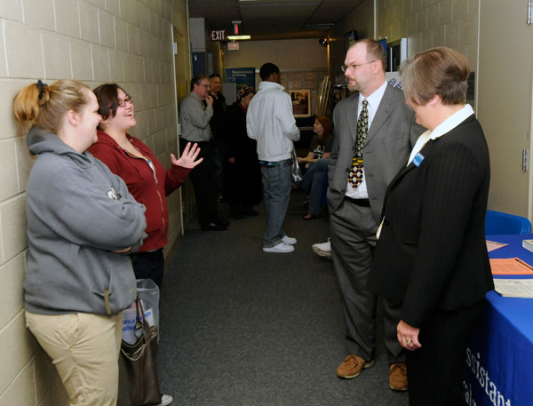 The college's paralegal/legal assistant majors (as well as health information, accounting and others) were well-represented in Business and Computer Technologies hallway displays.
