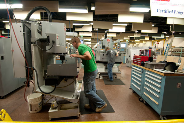 The Machining Technologies Center was another popular spot during Open House.
