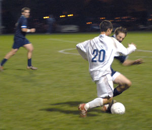 The Wildcat men's soccer team won the divisional title Wednesday, and will host Manor College for the championship Saturday afternoon.