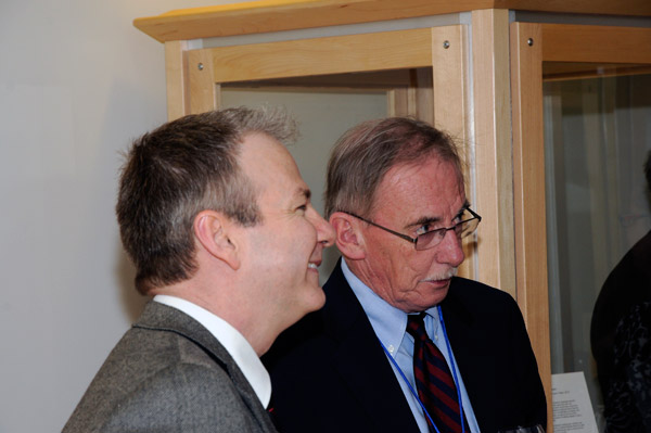 Stephen W. Hahn, associate provost and professor of English, William Paterson University of New Jersey, right, with Eugene M. McAvoy, dean of academic services and first year programs.