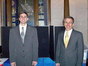 Brad A. Piwowar, left, at the Capitol with state Rep. Brett O. Feese, who is a member of the Penn College Board of Directors.