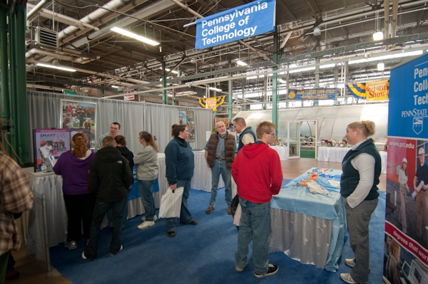 No matter the day, no matter which school is in the spotlight, Penn College's Farm Show is a busy place.