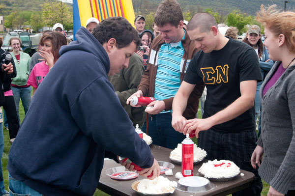 Students relish the opportunity to serve up "just desserts."