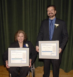 Excellence in Part-Time Teaching honors went to Michaeleen G. 'Mickey' McNamara and Bruce A. Wehler.