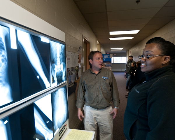 Radiography student Tracy M. Conard provides an "inside look" at his major.
