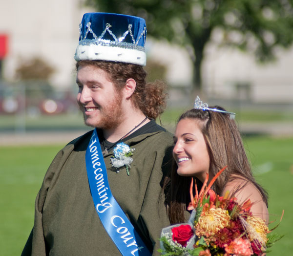 Homecoming royalty, Kyle Mason and Stephanie D'Avella