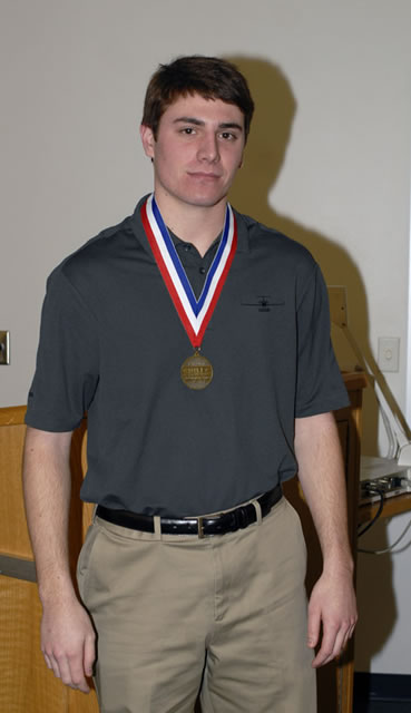 Headed for national SkillsUSA competition in June is Penn College's Douglas R. Phillips, an aviation finalist.