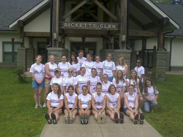Twenty-three girls participated in the event, which included an afternoon at Ricketts Glen State Park. 