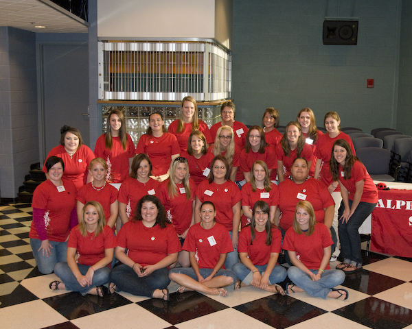 The founding members of the colleges Alpha Sigma Alpha chapter.