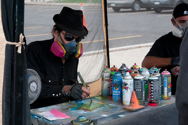 Spray-paint artist among  novelties at Wildcat Events Board tradition