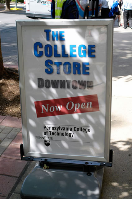 The College Store established a presence downtown ...