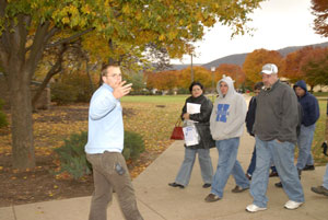 Ambassador Curtis J. Graf leads an Open House tour last fall.