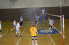 Staff/faculty team ultimately prevails in volleyball matchup against students