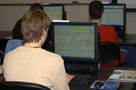 Students from Central Pennsylvania Institute of Science and Technology create wikis in the Madigan Library
