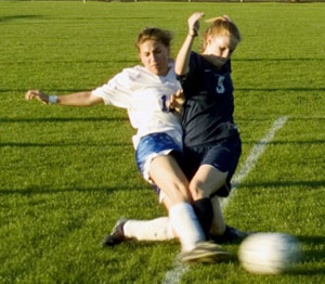 Wildcat women's soccer team in recent action