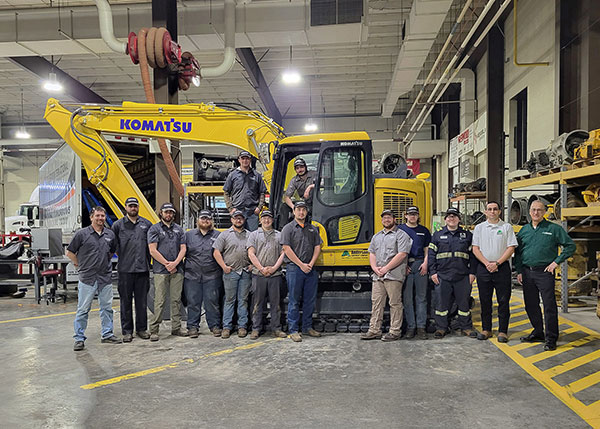 Students benefit from Anderson Equipment-loaned excavator
