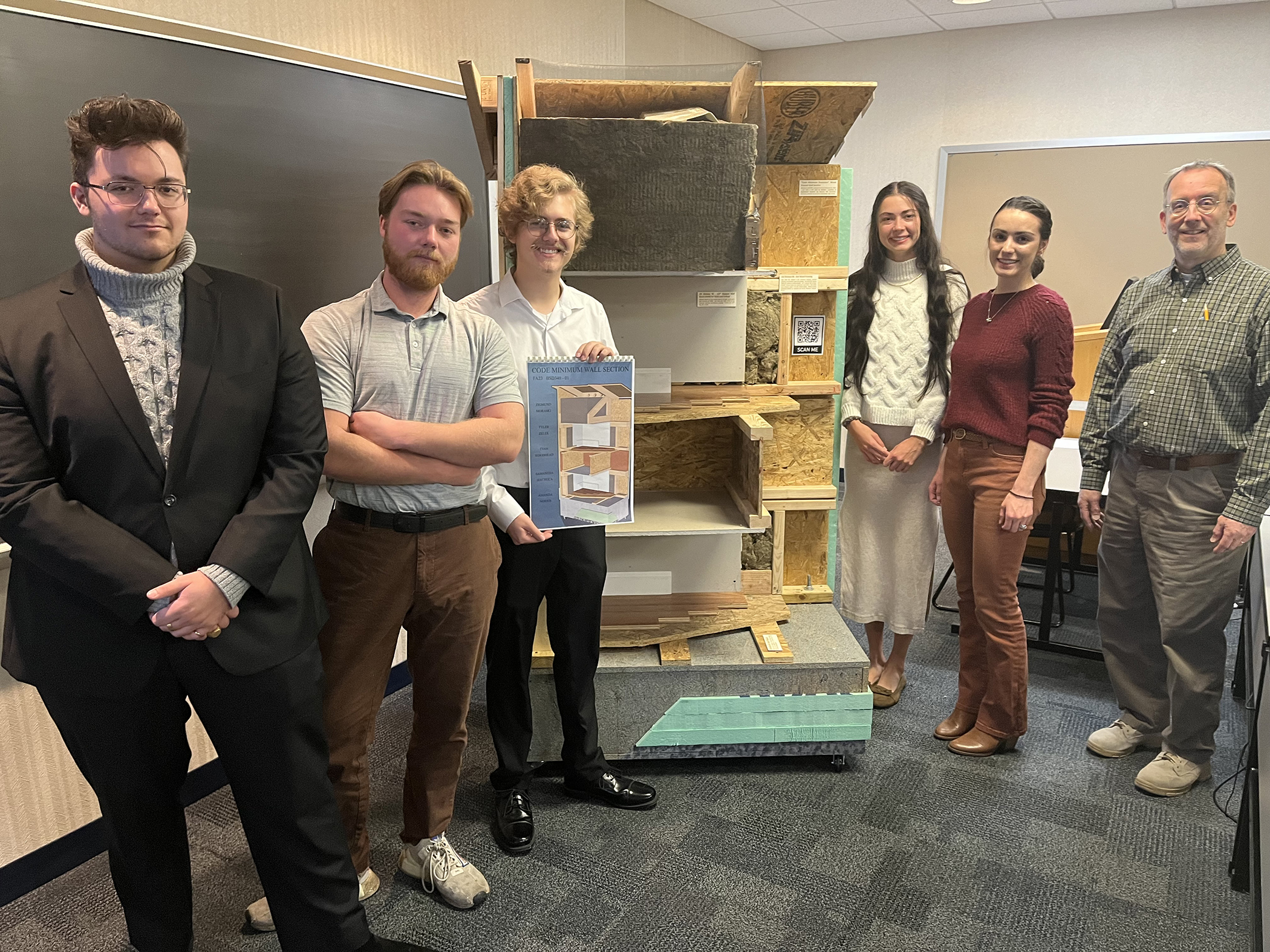 Architecture students create, display educational wall mockups