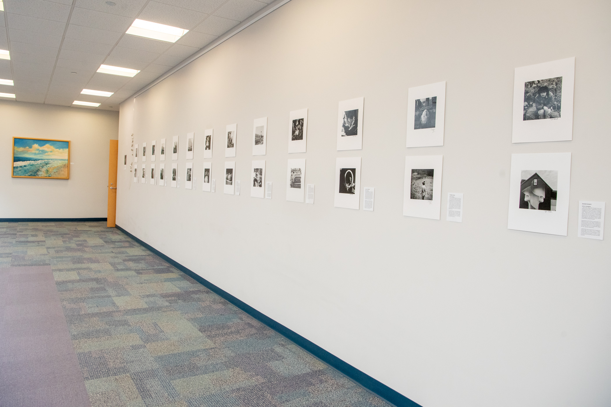 Inspiring images invite viewing on library's second floor