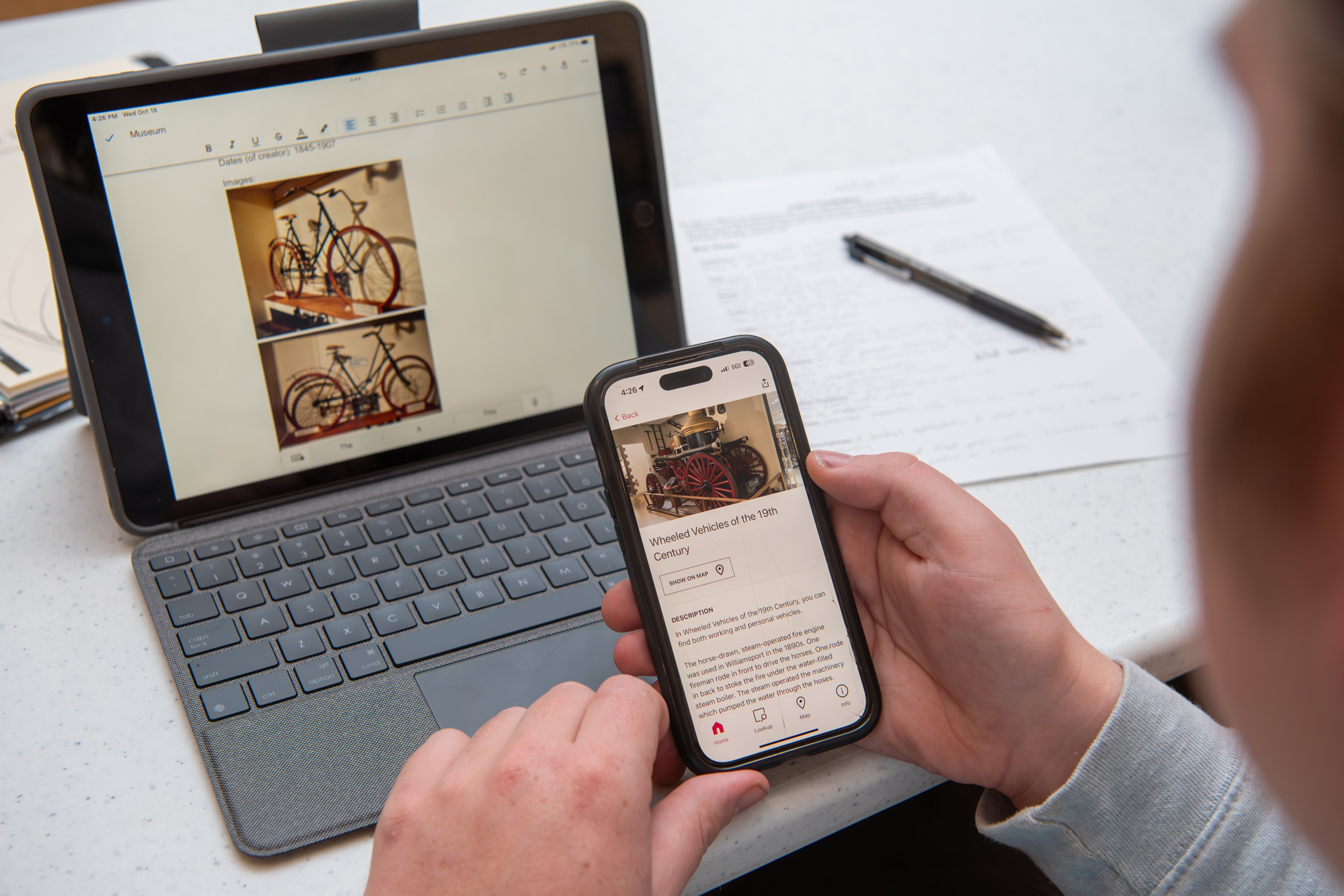 Penn College students help historical museum launch new app