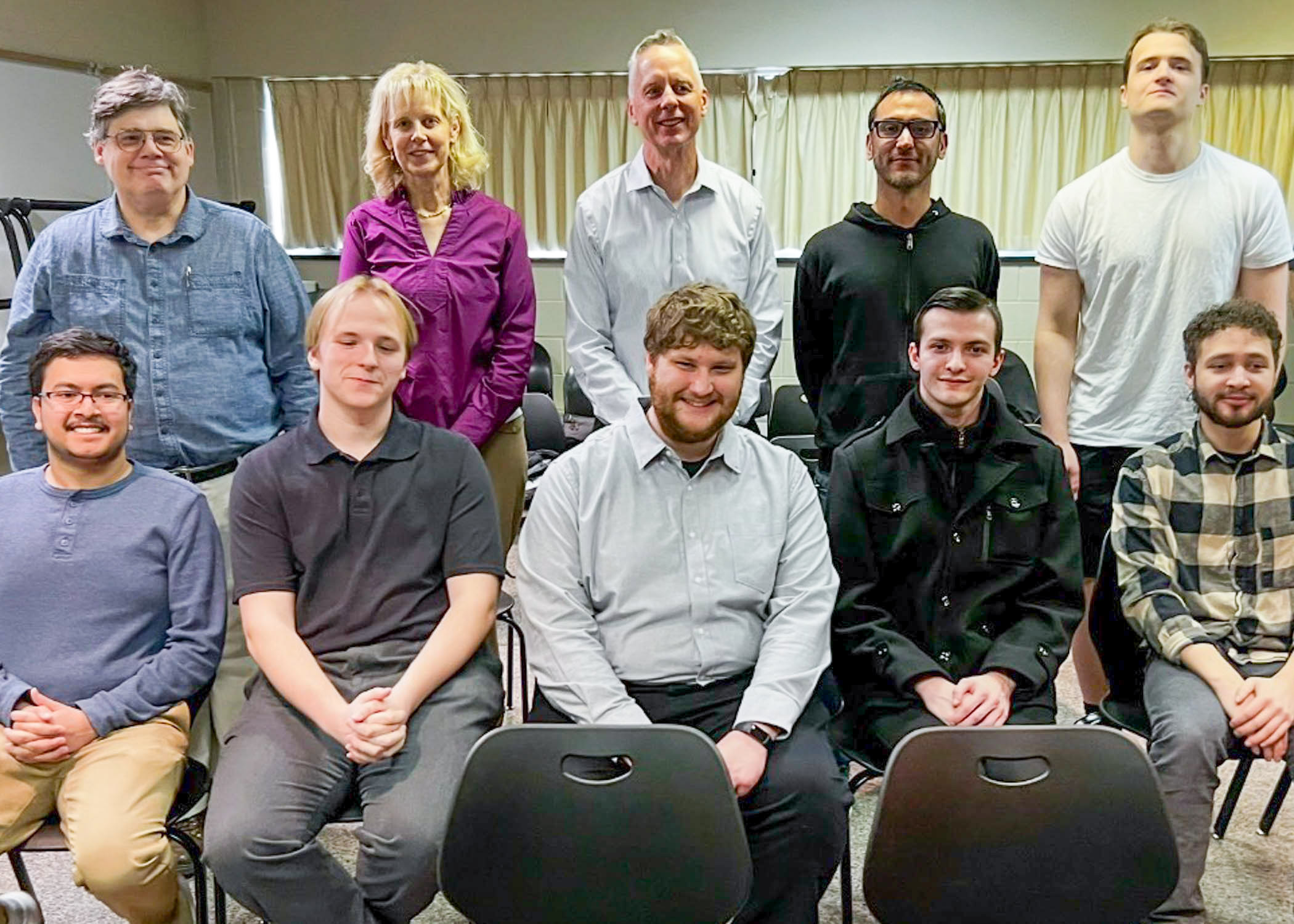 Group photo of UPE inductees, advisers and Penn College administrators.