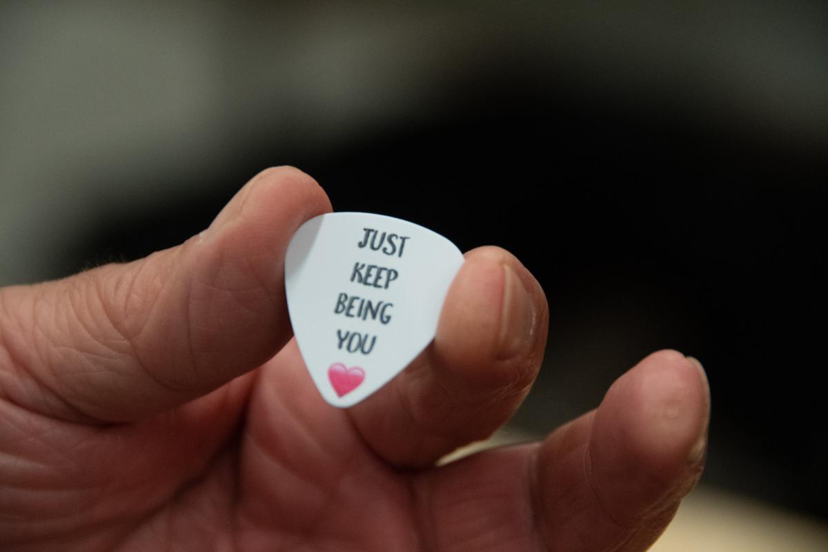 A personalized guitar pick, presented by Wisneski to Ditchfield to mark his final Visiting Chef Dinner, repeats the advice he often offered. In recognizing Ditchfield following the dinner, Sue A. Kelley, dean of business, arts and sciences, noted that Ditchfield has taught 2,507 students in his years at Penn College (which commenced in 1995).