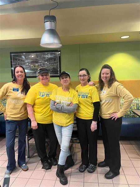 These aptly attired Dining Services employees bring their optimism to CC Commons – whatever the occasion.