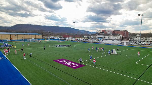 UPMC Field hosts a nonconference lacrosse game against Bryn Athyn College.