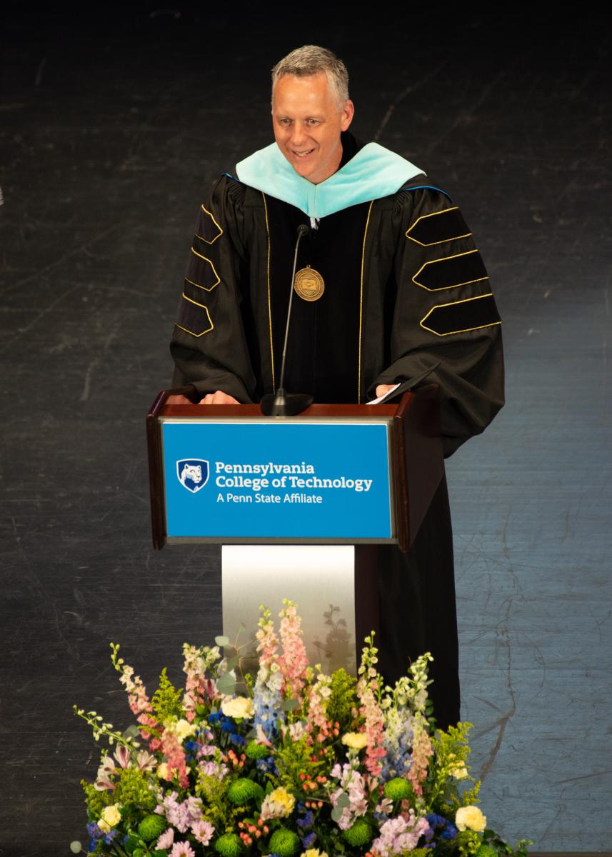 Nearing the end of his inaugural year as Penn College president, Reed tells students to "savor the taste of success, remember what it took to reach this milestone" and carry forward the lessons learned.